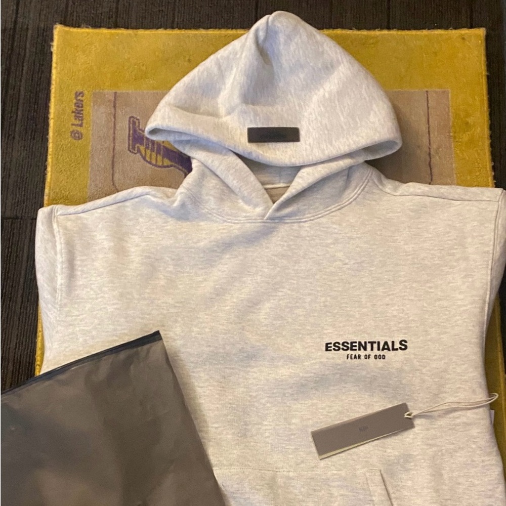 Fear of God Essentials Light Oatmeal Hoodie
